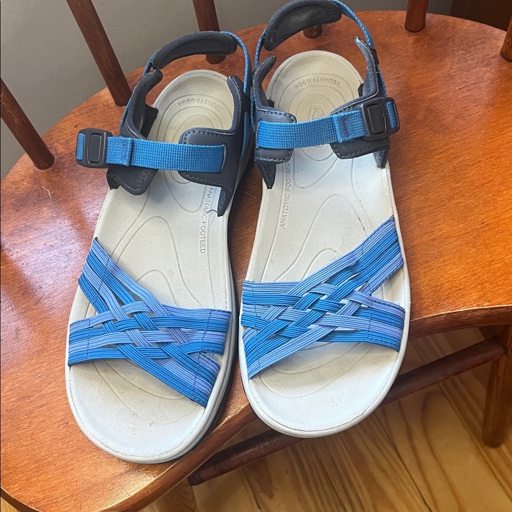 KEEN Women's Terradora II Strappy Open Toe Sandals in Navy/Mykonos Blue Size 8 - Picture 3 of 13